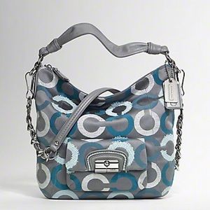 Coach Kristin Embroidered Op Art Hobo 15354